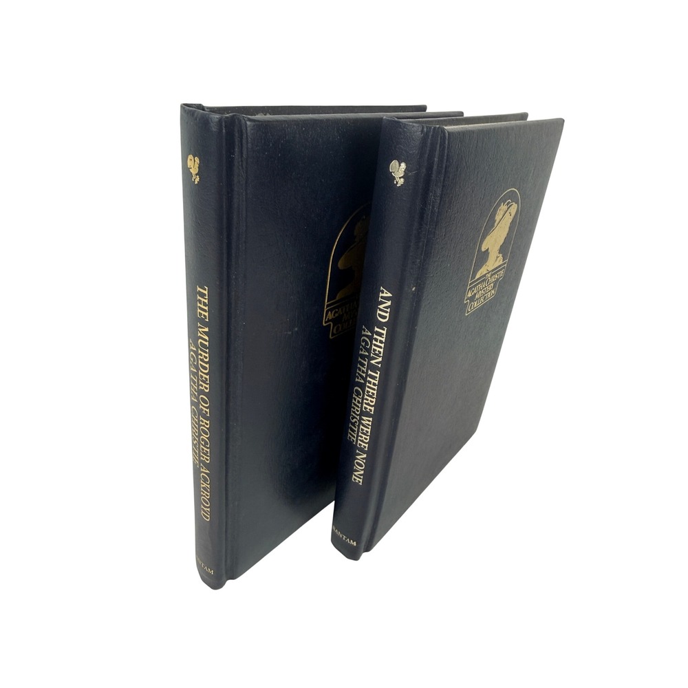 Agatha Christie Mystery Collection Bantam Books Hardcover Set of 2